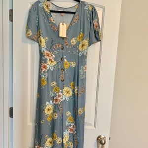 Floral jumpsuit! Brand new with tags size LARGE!